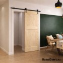 Porte coulissante pin bois Bois Loft A 85x212 cm