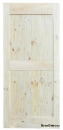 Porte coulissante pin bois Bois Loft A 95x212 cm