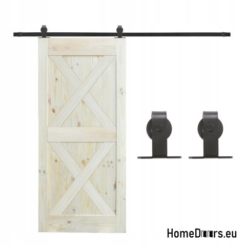 Porte coulissante pin bois Loft G 95x212 cm