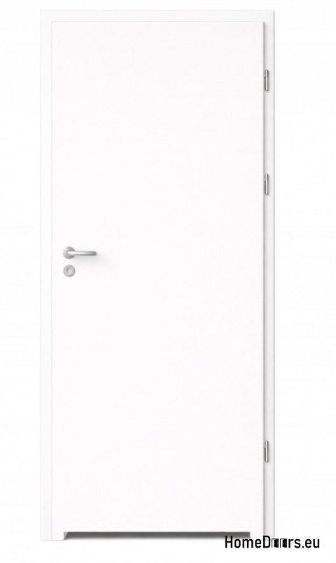 Intérieur porte salle de bain blanc lisse Directo 80 Main droite