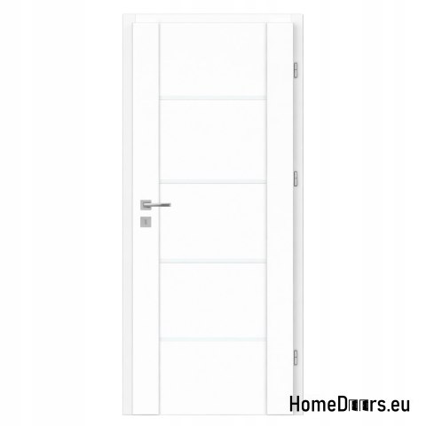 Chambre de porte intérieure vitrée blanche Lento 90 Droite, FROM HAND