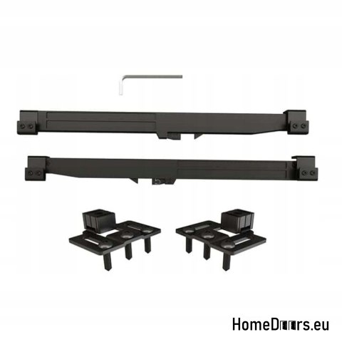 Porte coulissante interne Bakou 3,5 cm d'épaisseur 90 Loft chêne + système