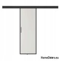 Porte coulissante intérieure verre noir 90 set 1S BLACK SECTION 95