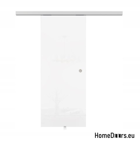 Porte intérieure coulissante en verre avec guide 90 set 1S-95