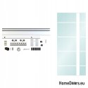 Porte intérieure coulissante en verre avec guide 90 set 5S-95