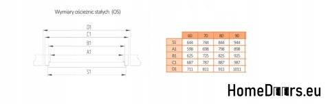 Cadre debout blanc MDF pour portes de fixation intérieure, FROM HANDS