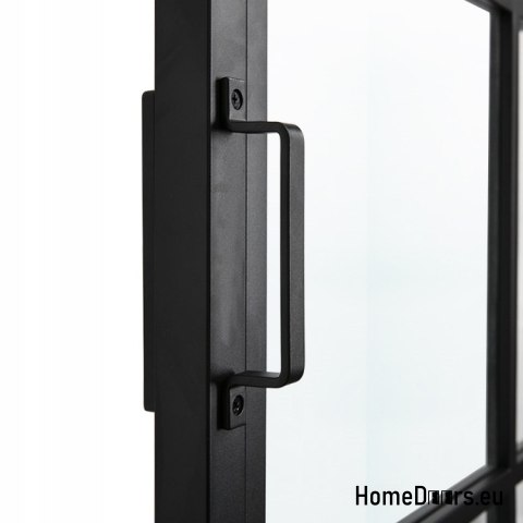 poignée pour portes coulissantes Loft AG , rectangle noir en acier de porte