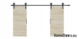 Drzwi przesuwne 110 naścienne ALFA LOFT 04 Dąb Sonoma 55 +system przesuwny