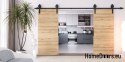 Drzwi przesuwne 120 naścienne ALFA LOFT 04 Dąb Tajga 60 + system przesuwny