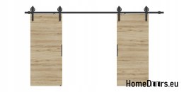 Drzwi przesuwne 140 naścienne ALFA LOFT 04 Dąb Tajga 70 + system przesuwny