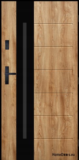 Drzwi Zewnętrzne PANTOR ALPINE-PASIVE 03 Prawe 90 Dąb Turner Grube72mm