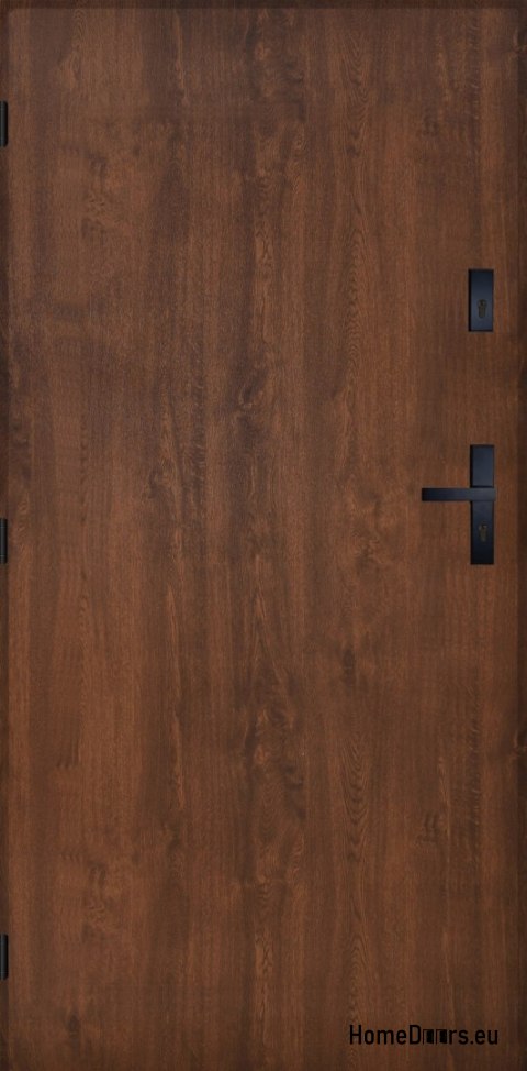Drzwi Zewnętrzne PANTOR PRAGA Lewe 90 Orzech Grube 72mm Ciepłe