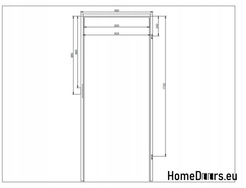 OŚCIEŻNICA STAŁA SOSNOWA DREWNIANA NA WYMIAR GRUBOŚC MURU 12-16 CM, OD RĘKI