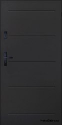 Drzwi Zewnętrzne PANTOR ALPINE-PASIVE 05 Prawe 90 Antracyt Grube72mm Ciepłe