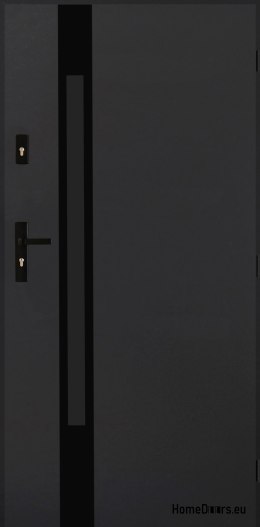 Drzwi Zewnętrzne PANTOR MARS 09 Prawe 90 Antracyt Grube 72mm Ciepłe