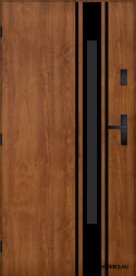 Drzwi Zewnętrzne PANTOR MARS 10 Lewe 90 Złoty Dąb Grube 72mm Ciepłe
