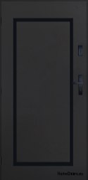 Drzwi Zewnętrzne PANTOR SYRIUS Lewe 100 Antracyt Grube 72mm Ciepłe