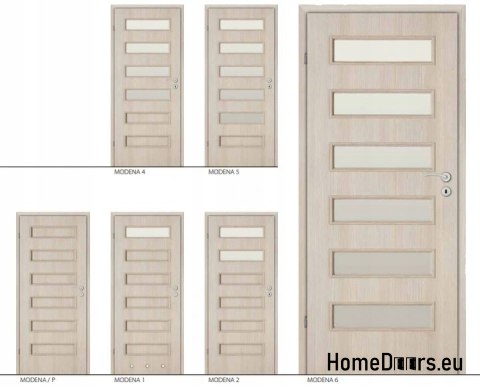 Portes WC salle de bain avec verre MODENA 80