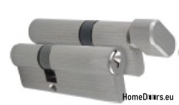 Wkładka patentowa z gałką nikiel system jednego klucza 35/45 + G45/35