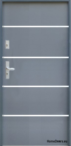 PORTE EXTÉRIEURE OPUS FLAT A25 80/90 blanc anthracite