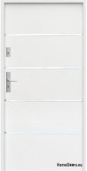 PORTE EXTÉRIEURE OPUS FLAT A25 80/90 blanc anthracite
