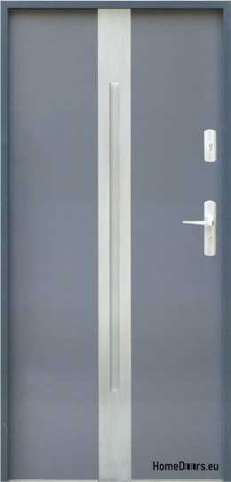 PORTE EXTÉRIEURE ANTHRACITE BLANC W18 80/90